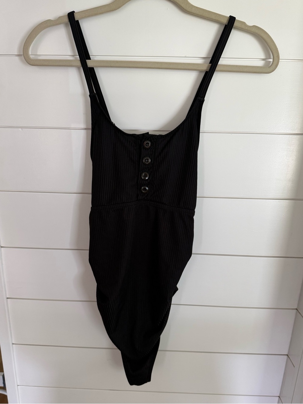Maternity One Piece Ribbed Swim